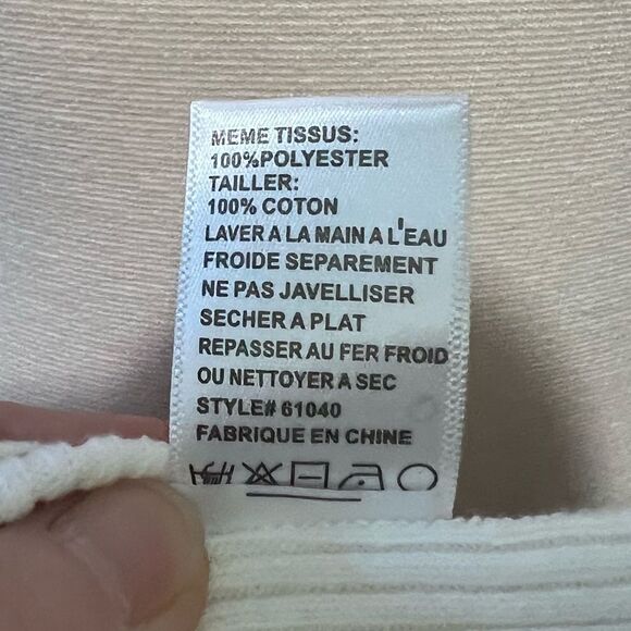 Charlotte Tarantola Floral Scoop Neck Drop Sleeve Sheer Sweater Size Large - Picture 7 of 8